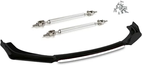 Vista 12 de Xotic Tech alerón de protección para parachoques delantero, negro con azul, kit con barra de acoplamiento ajustable de 8-11 pulgadas