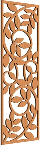 Vista 198 de 9 3/8"W x 24 3/8"H x 1/4"T Utica Decorativo Fretwork Madera Paneles de Pared, Abedul