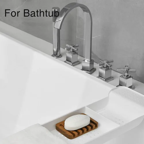 Vista 8 de SUBEKYU Jaboneras de madera para baño/ducha, soporte para jabón de barra con bandeja autodrenante, protector de jabón de drenaje de cascada natural