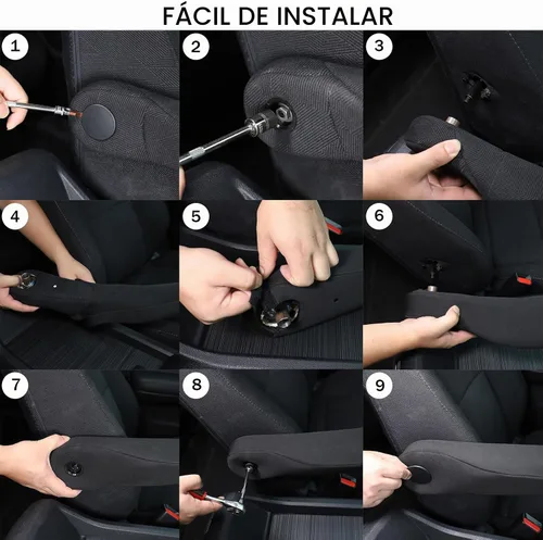 Vista 6 de Fundas para reposabrazos de asiento de coche para Honda Pilot 2019-2022/ Ridgeline 2017-2023/ Passport 2019-2023, Protector de reposabrazos