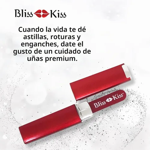 Vista 8 de Lima de uñas con punta de cristal, de Bliss Kiss, S, Rojo