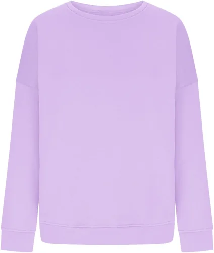 Vista 4 de slqdgmryz Sudadera de gran tamaño con cuello redondo para mujer, manga larga, forro polar, holgada, sólida, sudadera con capucha para otoño, moda
