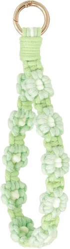 Vista 197 de Llavero de macramé bohemio con tejido exquisito llavero hecho a mano para mujer