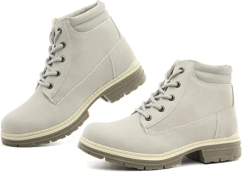 Vista 6 de Botas impermeables para el trabajo de senderismo para mujer, botas tácticas de senderismo para la nieve de invierno, botas de senderismo