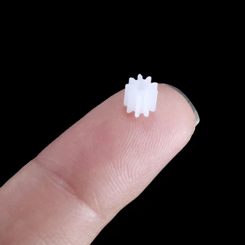 Vista 5 de uxcell 20 piezas de engranajes de plástico 9 dientes modelo 092A engranaje de reducción engranajes de gusano de plástico para RC coche robot motor