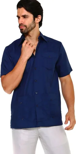 Vista 5 de Mojito Collection Short Sleeve Ramie Linen Guayabera