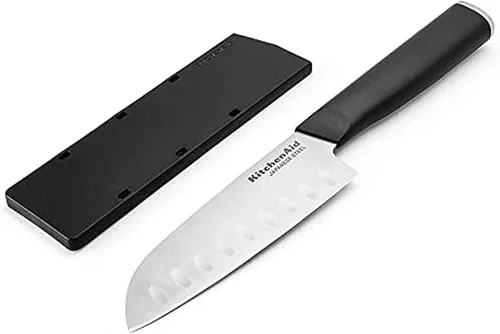 Vista 15 de KitchenAid - Cuchillo de pelar clásico con protector de extremo y cubierta de hoja a medida, de 3.5 pulgadas, cuchillo de cocina afilado, hoja
