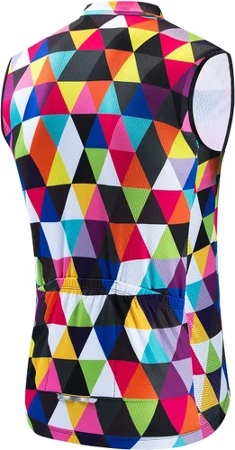 Vista 43 de Weimostar Hombre Ciclismo Jersey Manga Corta Bicicleta Ropa Multicolor Diamante