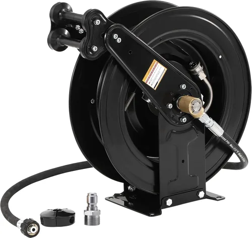 Vista 11 de FIXFANS Manguera de lavado a presión – Manguera de extensión de lavadora de alta potencia de 1/4 pulgadas x 50 pies – Manguera de alta presión
