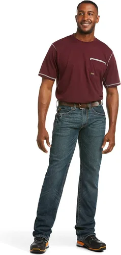 Vista 5 de ARIAT Rebar M4 Slim Fit Durastretch Straight Leg Jean - Vaqueros de trabajo para hombre