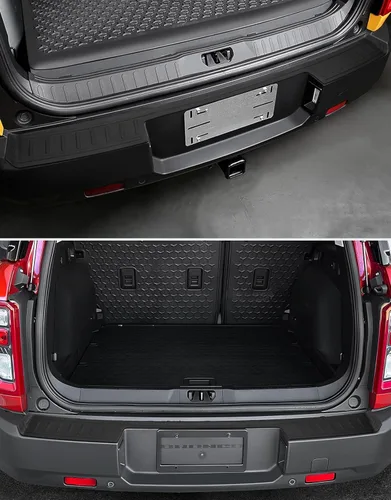Vista 9 de Ecarzo Protector de parachoques trasero para 2025 2024 2023 2022 2021 Accesorios Bronco Sport Cubierta de moldura resistente a los arañazos
