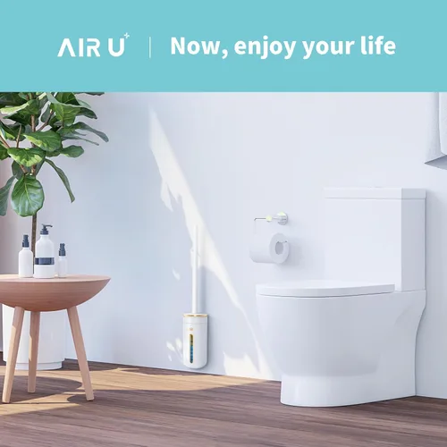 Vista 9 de AIR U+ Cepillo Desechable para Inodoro, Sistema de Limpieza de Cuenco de Inodoro con 24 Recargas de Varilla, Kit Inicial de Cepillo Limpio con 1