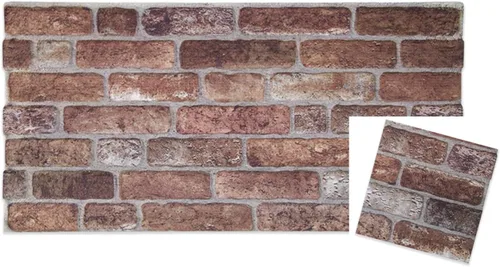 Vista 37 de IZODEKOR Paneles de pared 3D con efecto ladrillo, revestimiento, aspecto de piedra, revestimiento de espuma de poliestireno para sala de estar