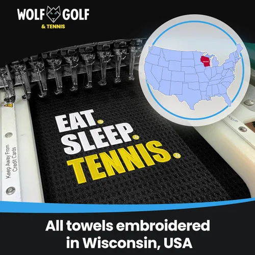 Vista 9 de Toalla de tenis Toalla de tenis para dormir Toallas de tenis bordadas para hombres Toallas de tenis personalizadas para mujeres Accesorio