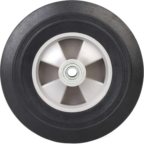 Vista 6 de AR-PRO - Neumáticos y ruedas de goma sólida sin planos de 10 x 2.5 pulgadas, ruedas sólidas de 10 pulgadas con ejes de 5/8 pulgadas y cubo