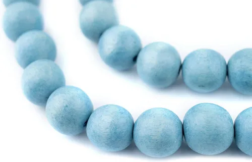 Vista 247 de TheBeadChest: cuentas de madera redondas naturales de 0.315 pulgadas, cuentas de madera sueltas espaciadoras para fabricar joyas, 4 tamaños