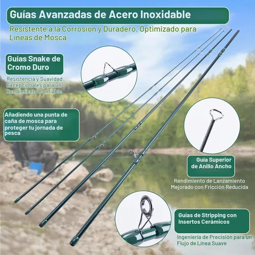 Vista 2 de Goture Fly Fishing Kit & Gear Bag, 9FT Fly Rod and Reel Combo