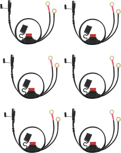 Vista 9 de Bates - Conector de batería SAE, arnés de terminal SAE a junta tórica, conector de batería de 2 pines, 2 pies, 1 paquete, 10 AWG