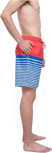 Vista 4 de Rokka&Rolla Men's Swim Trunks 7.5" Quick Dry Beach Shorts Swimwear Bathing Suit with Mesh Lining