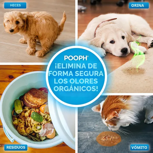 Vista 2 de POOPH - Spray eliminador de olores para mascotas, 16 onzas