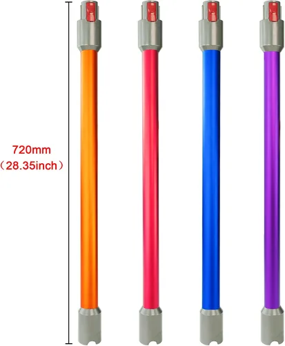 Vista 4 de EZ SPARES Varita de extensión de liberación rápida, compatible con aspiradora inalámbrica Dyson V7, V8, V10 y V11, repuesto de varilla de vacío, Azul