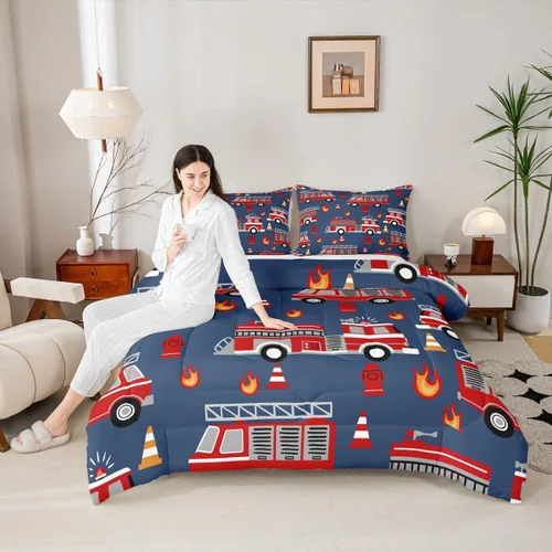 Vista 35 de Juego de edredón con siluetas de oso para niños, tamaño individual, decoración de Navidad para niños y niñas, adultos, edredón de plumón de pinos