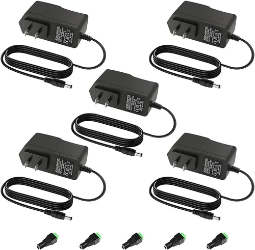 Vista 8 de Aclorol Fuente de alimentación de 5V 2A AC 100-240V a DC Adaptador de corriente de conmutación DC 5Volt 2A 10W Convertidor de alimentación universal
