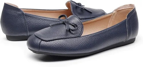 Vista 5 de VenusCelia Women's Bowknot Wide Flat Shoe