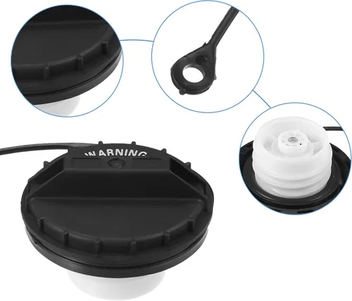 Vista 3 de ACROPIX Tapa de llenado de depósito de combustible para Nissan Titan 5.6L V8 2004-2006 No.17251-AR201/17251-ZJ01B - Paquete de 1 negro
