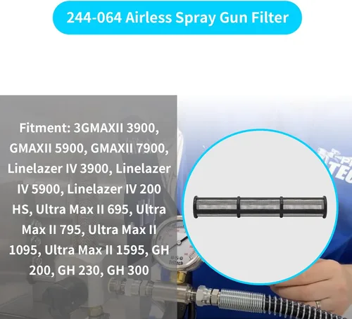 Vista 5 de 287032 244-067 Filtro de pistola de pulverización sin aire para pulverizador de pintura sin aire Graco