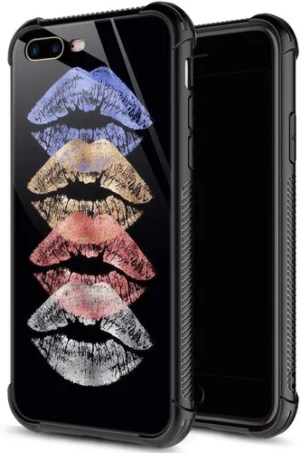 Vista 13 de ZHEGAILIAN Funda para iPhone 7/8 Plus, protección de grado militar, esquinas a prueba de golpes, funda antiarañazos para iPhone 7/8 Plus, girasol