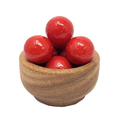Vista 4 de YANKEETRADERS Gumballs con sabor a fruta roja brillante de 1 pulgada, 2 libras a granel