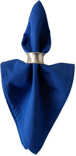 Vista 2 de DII - Juego de servilletas de colección sólida, 20x20 pulgadas, Azul ancla, 6