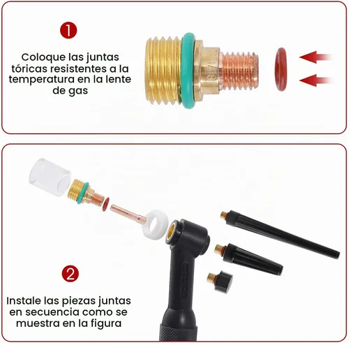 Vista 4 de Kit de vasos de vidrio con lente de gas rechoncha