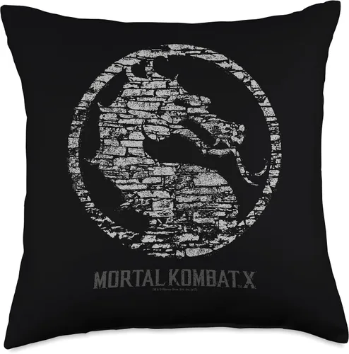 Vista 5 de Mortal Kombat X Stone Seal - Almohada (16.0 x 16.0 in), multicolor