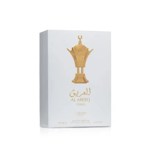 Vista 3 de Lattafa Al Areeq Gold Eau De Parfum Spray para Unisex, 3.4 onzas