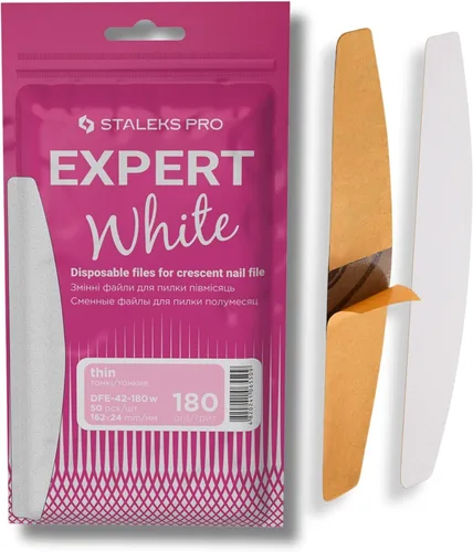 Vista 51 de STALEKS PRO Expert 40 PapmAm Mix - Lima de uñas desechable sobre base de madera (grano 180/240, 3 piezas) - Lima de uñas de doble cara lista