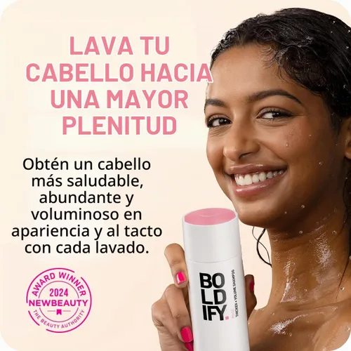 Vista 2 de Champú y acondicionador engrosador para el crecimiento del cabello con biotina de Boldify