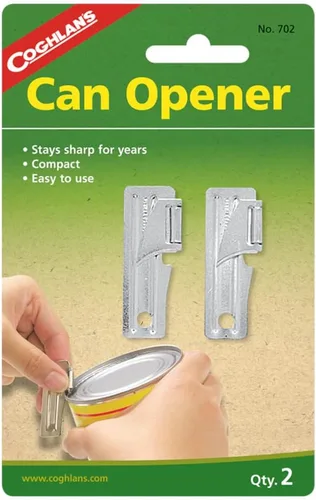 Vista 2 de Coghlan's Portable Can Opener 2-Pack, Lightweight and Durable Manual Tool for Camping, Hiking, Survival, and Outdoor Adventures