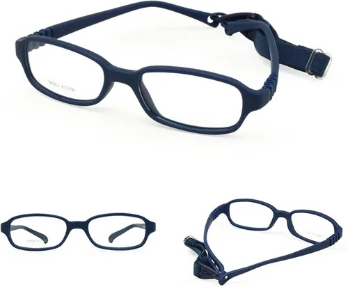 Vista 7 de Beonsale Marco universal de lentes ópticos para niños, sin tornillo, curvo, tamaño 4716