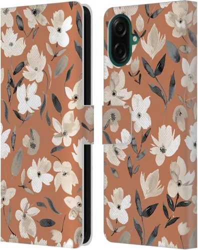 Vista 246 de Head Case Designs Officially Licensed Ninola Ditsy Flowers Yellow Nature Bold Leather Wallet Case Compatible with Samsung Galaxy A07 4G