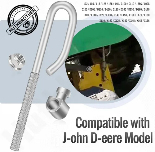Vista 6 de Huthbrother - Juego de 2 - E130 Kit de eslabones de elevación de plataforma GX24864A GX24864B, compatible con John-Deere GX24864 14M7465 GX26085