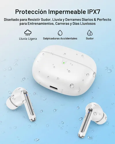 Vista 6 de Auriculares inalámbricos Bluetooth 5.4, iPhone 17e 17Air 16 15 14 13 Pro Max auriculares inalámbricos Bluetooth con cancelación de ruido
