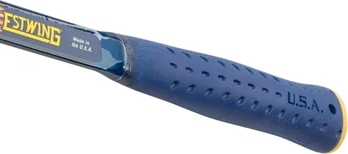 Vista 4 de Estwing Big Blue - Martillo de ingeniero de 48 onzas con construcción de acero forjado y mango reductor de impacto - E6-48E (Paquete de 8)