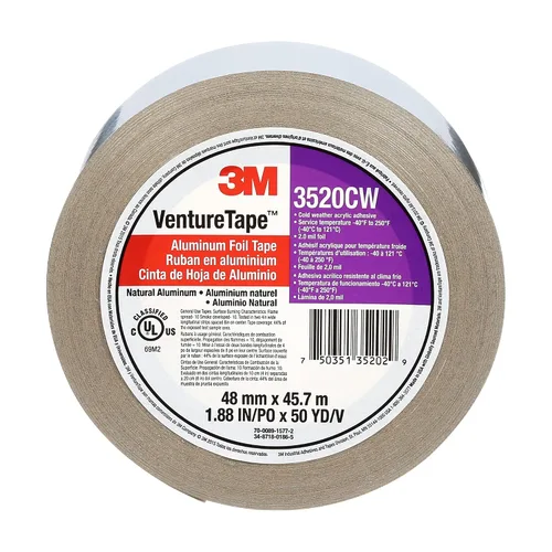 Vista 8 de 3M Venture Tape 3520CW - Cinta de aluminio (1.890 in x 149.9 ft, 3,7 mil) 1 rollo