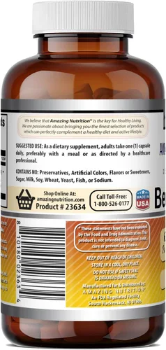 Vista 4 de Amazing Formulas Suplemento de propóleo de abeja 600 mg por porción 120 cápsulas Sin OMG Sin gluten Fabricado en Estados Unidos