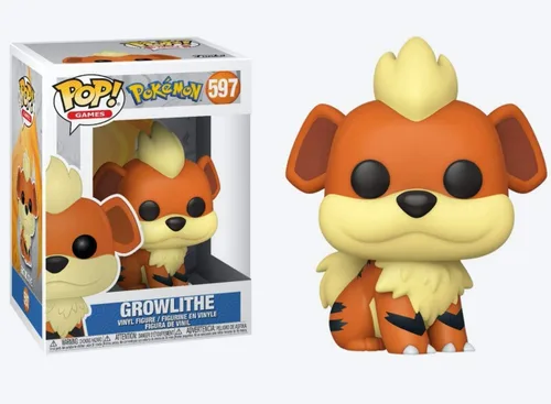 Vista 2 de Pokemon - Growlithe Pop! Figura de vinilo (con funda protectora compatible), multicolor, 3.75 pulgadas