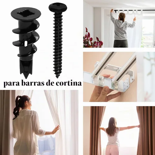 Vista 6 de Kit de 50 Piezas de Anclajes y Tornillos Autoperforantes de Metal para Drywall #8, 25 Anclajes Huecos de Servicio Pesado para Sheetrock + 25