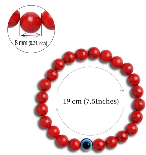 Vista 4 de Pulsera de triple protección para traer suerte y prosperidad hematita negra obsidiana ojo de tigre, pulsera Fengshui para mujeres y hombres