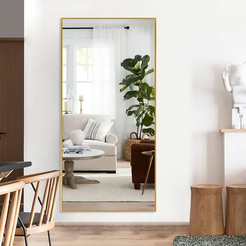 Vista 63 de NicBex Espejo de pared, espejo de aleación de aluminio de 36 x 24 pulgadas, espejo de pared para dormitorio, baño (horizontal/vertical), sala